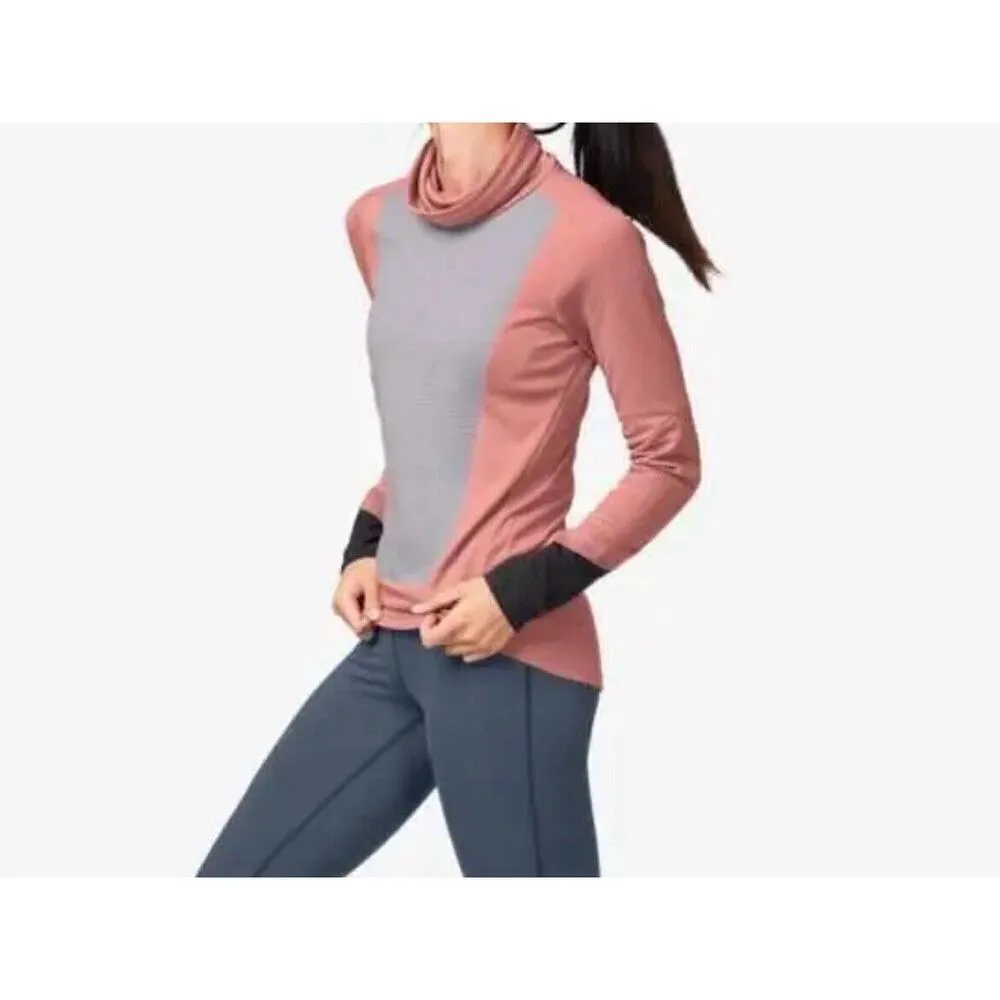 ON CLOUD Running Cowl Neck Pullover Jacket W/ pocket & Thumb Holes Women’s XS Pink - Image 11