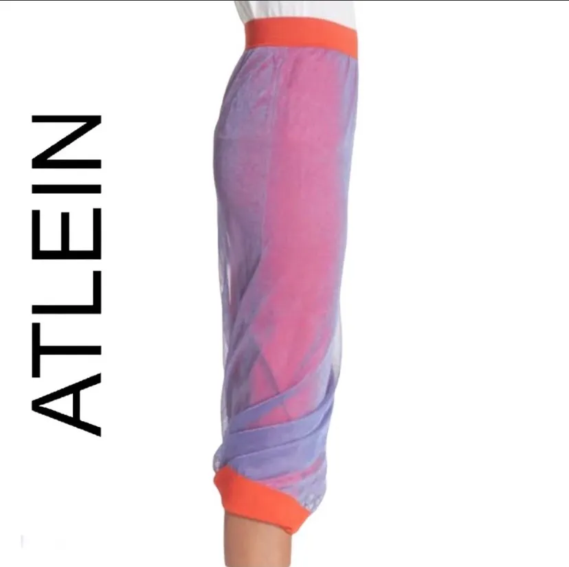 ATLEIN Runway Purple & Red Shimmer Shiny Twist Skirt 10 Multiple - Image 4