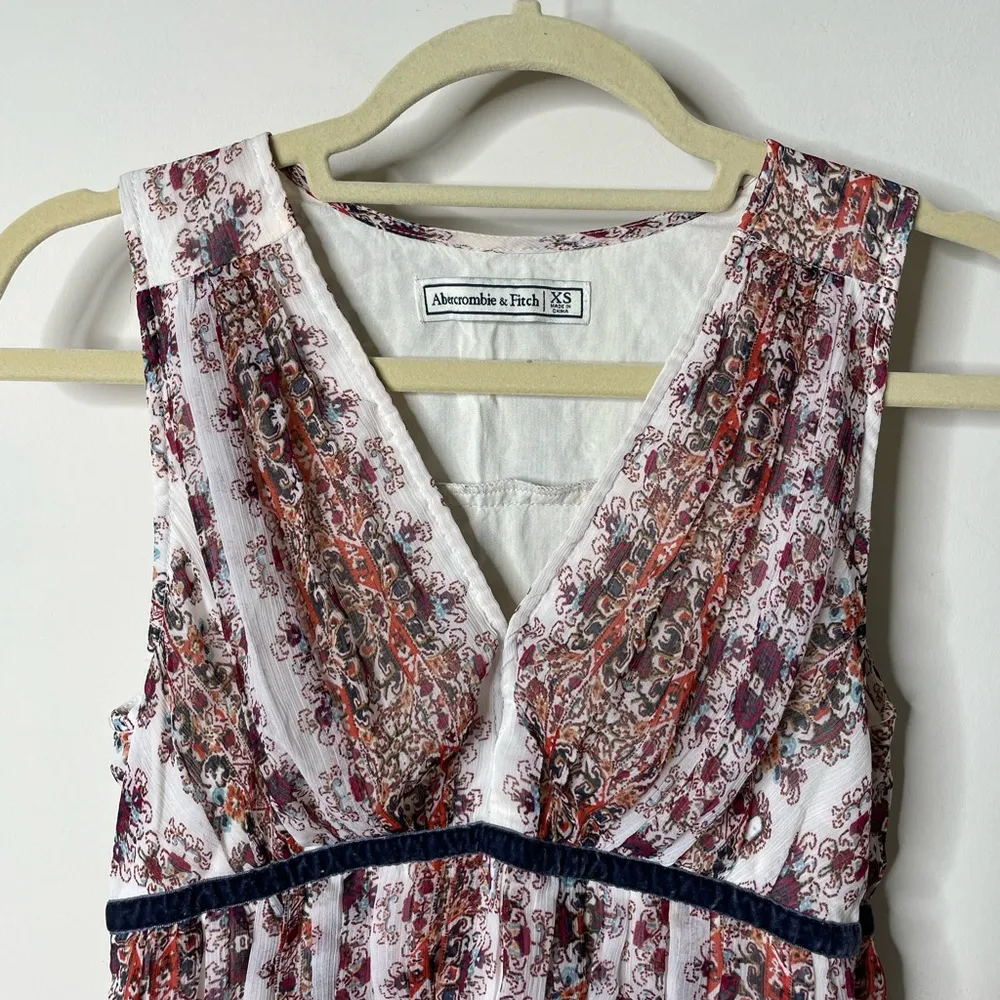 Abercrombie & Fitch Multicolor Lined Dress XS - Image 2