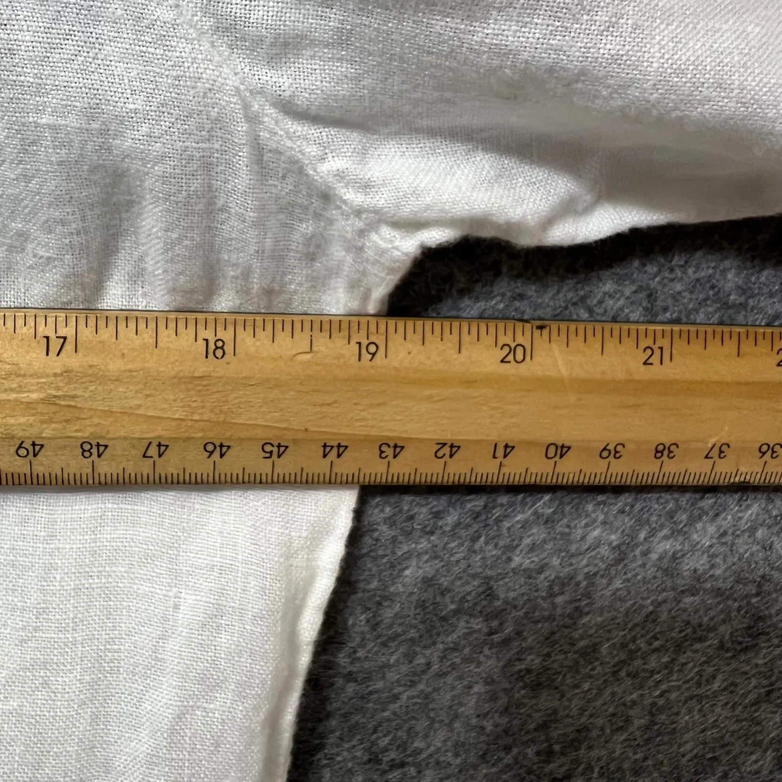 Lina Tomei Made in Italy White 100% Linen Blouse Tunic Top Size L Costal Boho‎ Size L - Image 3