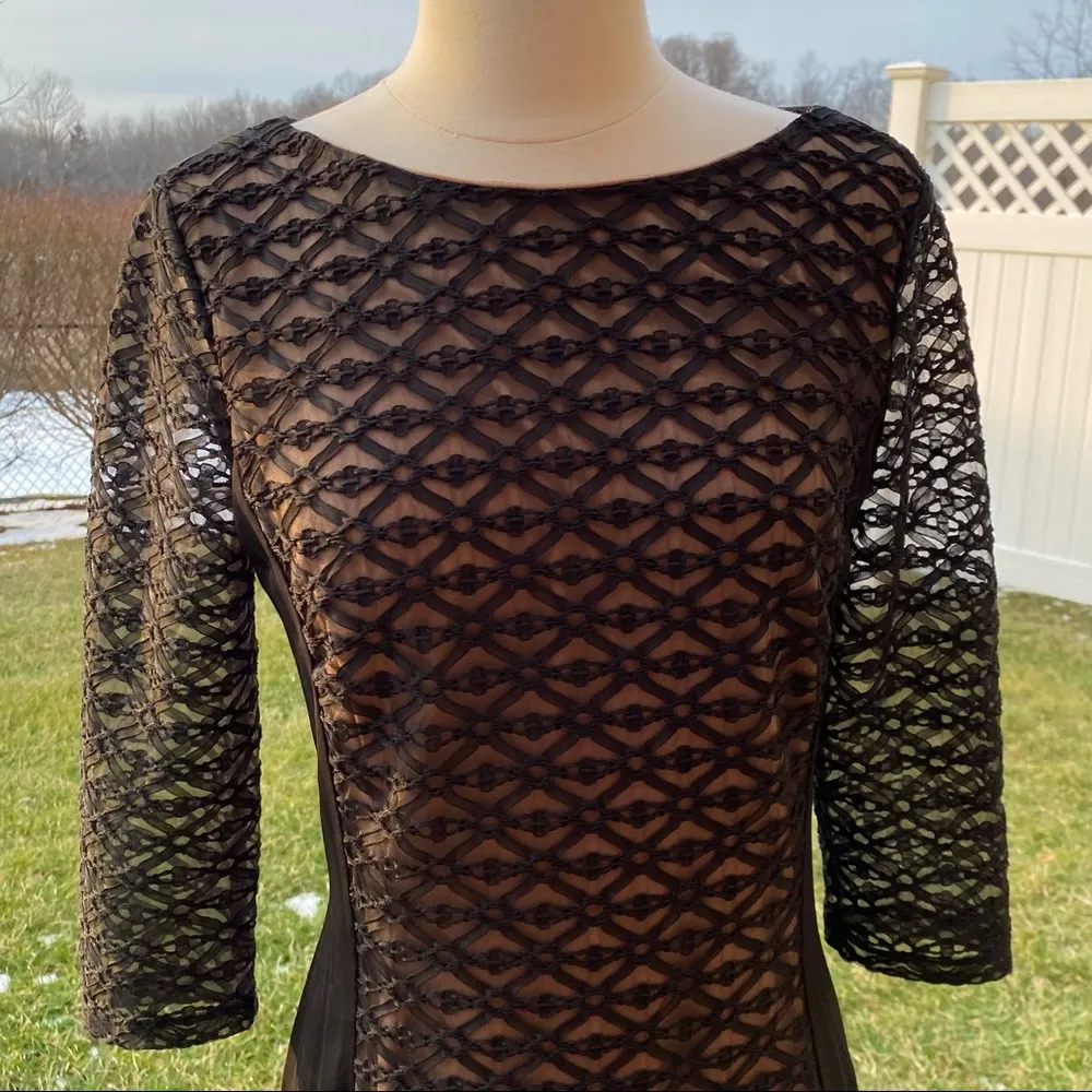 Anne Klein Black Lace Dress - Image 5