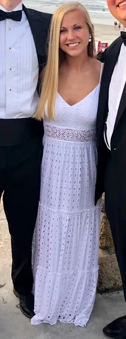 Melody Maxi Dress In White Eyelet - Image 2