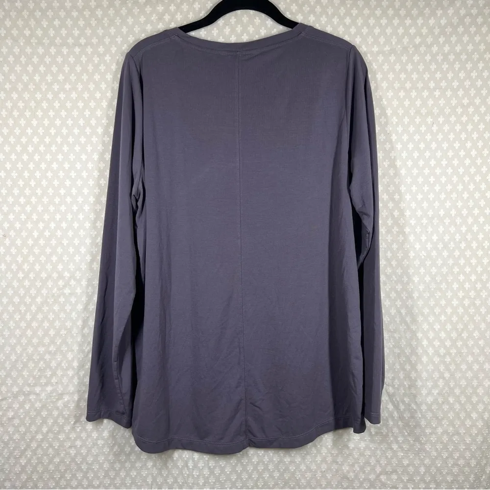 Athleta Dusty Purple Stratus II Long‎ Sleeve Top - Image 4