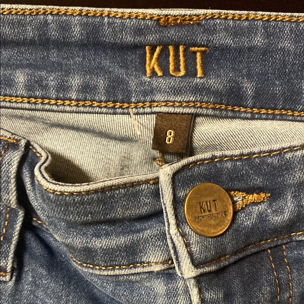 - Kut from the Kloth Blue toothpick skinny Ankle Jeans - Image 2