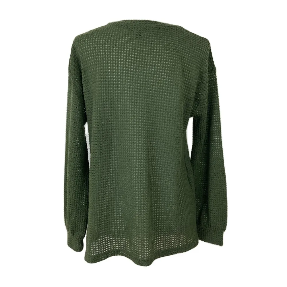 Derek Heart Maternity Sweater with Accent buttons L - Image 3