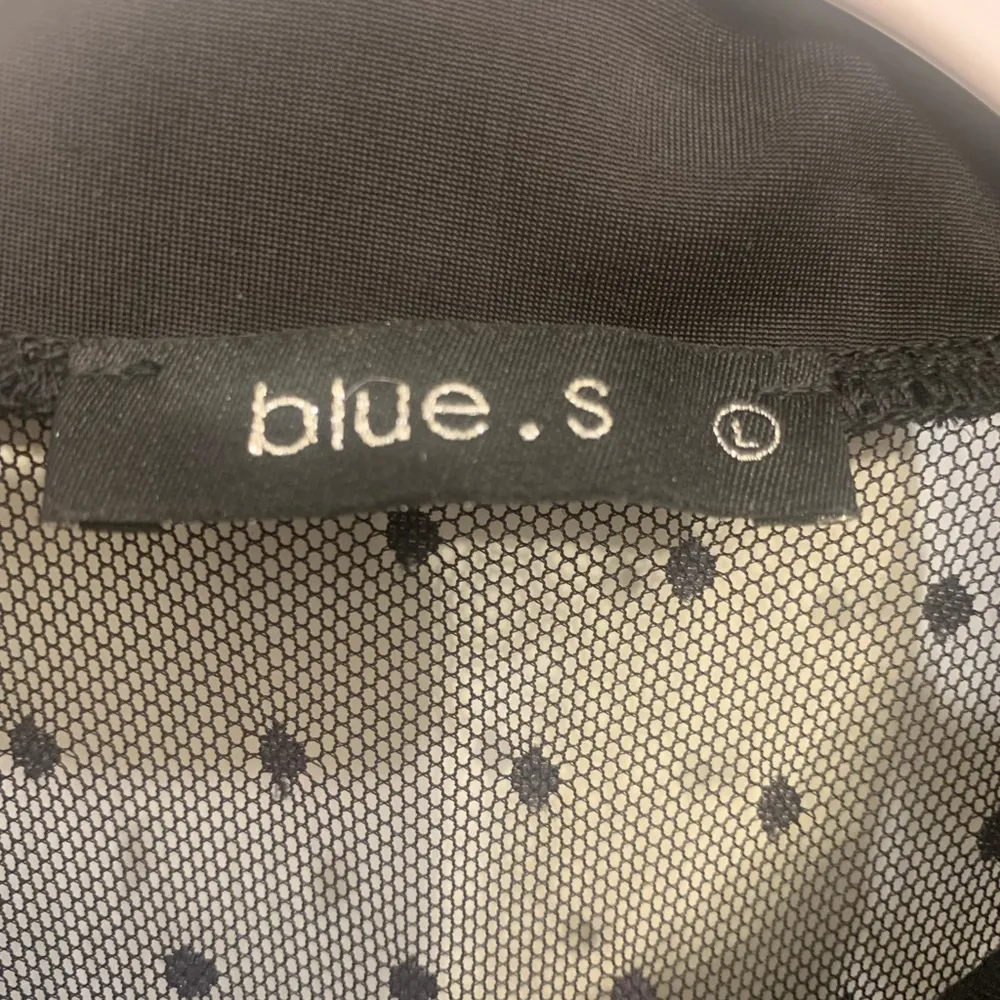 In Like New Condition Black Large Collard Mesh Bodysuit. 1624 - Image 4