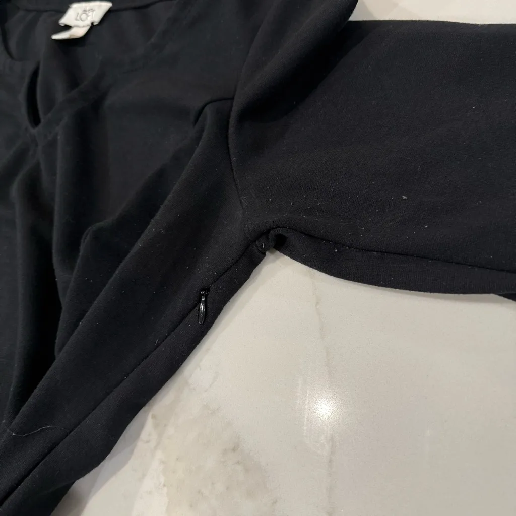 Ann Taylor LOFT 3/4 Sleeve Bodycon Cocktail Dress Women’s 10 Little Black Dress - Image 7