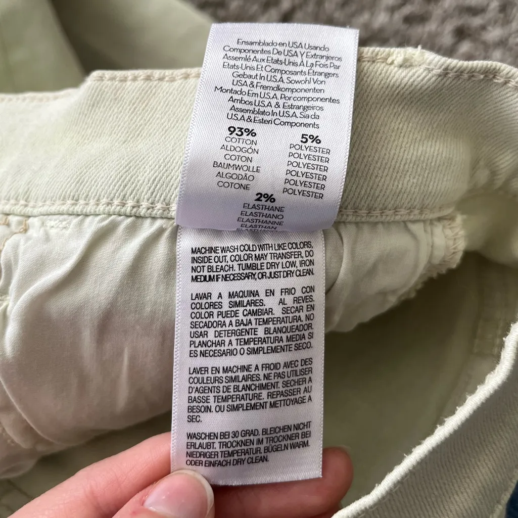 MOTHER The Hustler Ankle Fray Jeans in Second Chance Green Womens Size 28 - Image 12