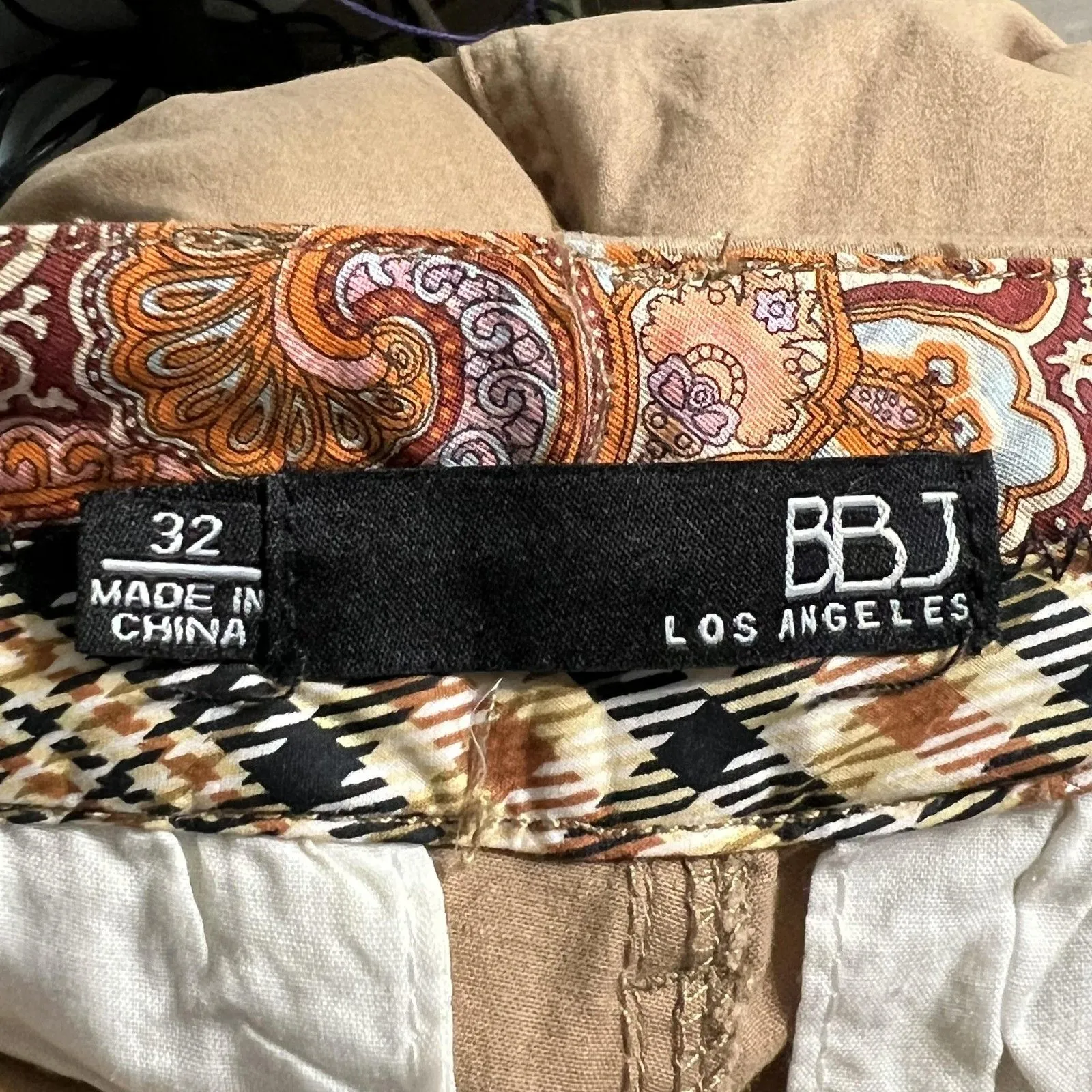 BBJ Los Angeles Pants Women's 32 Khaki Chino Classic Fit Stretch Casual New Tags Tan Size 31 - Image 4