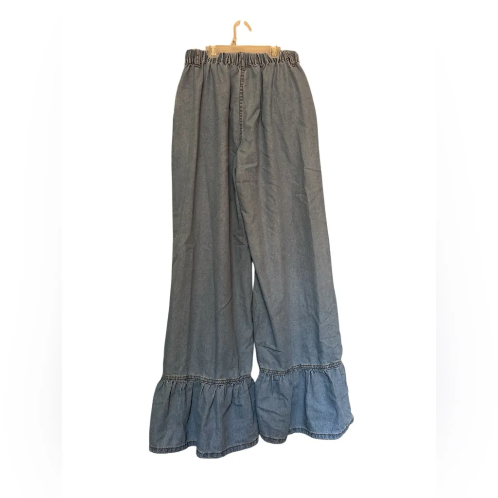 SHEIN ruffle hem‎ jeans size 27 - Image 2