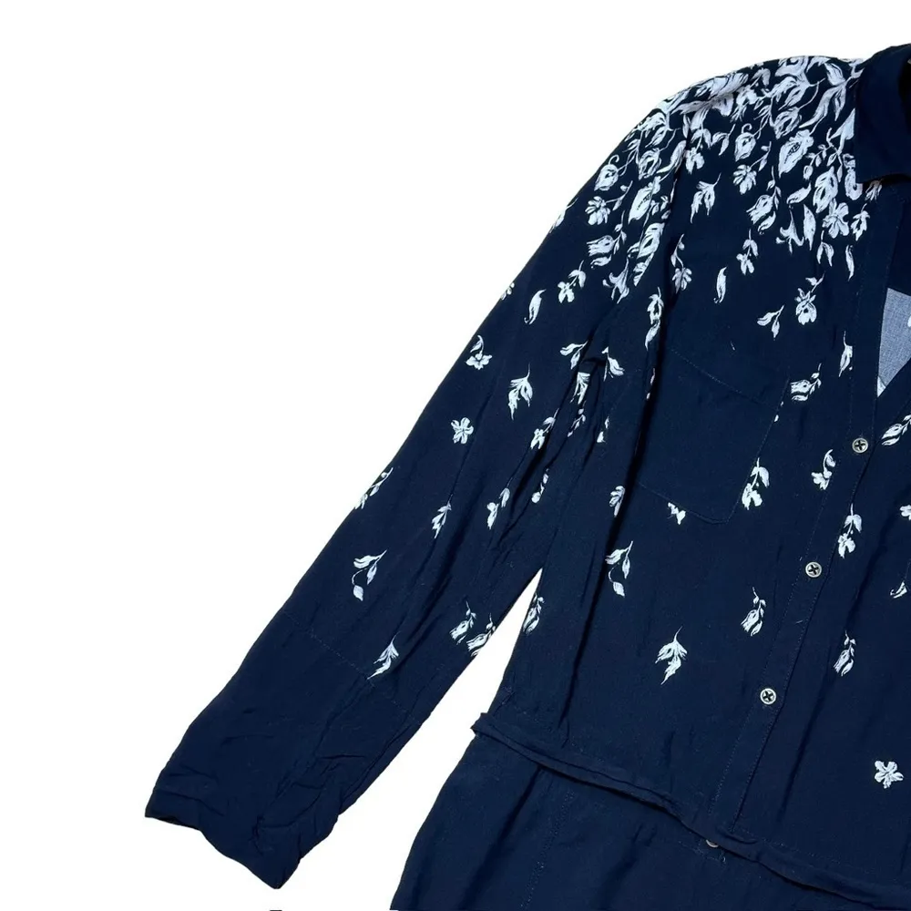 Anthropologie Lilka Lakeshore Navy Blue Jumpsuit | U.S. Woman’s Small - Image 7