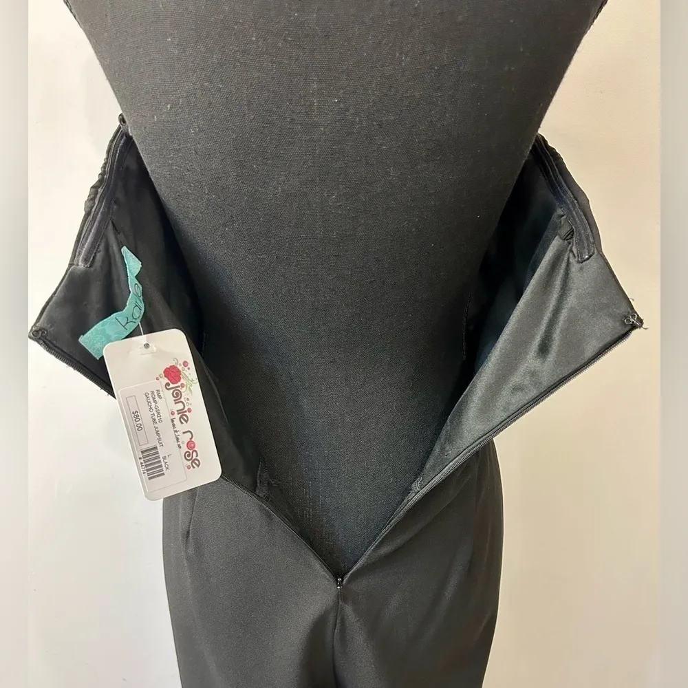 Karlie Strapless Wide Leg Cropped Jumpsuit - Image 10