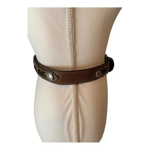 Nocona‎ Belt Co Western Leather Belt Brown Men's Size 26 - Image 2