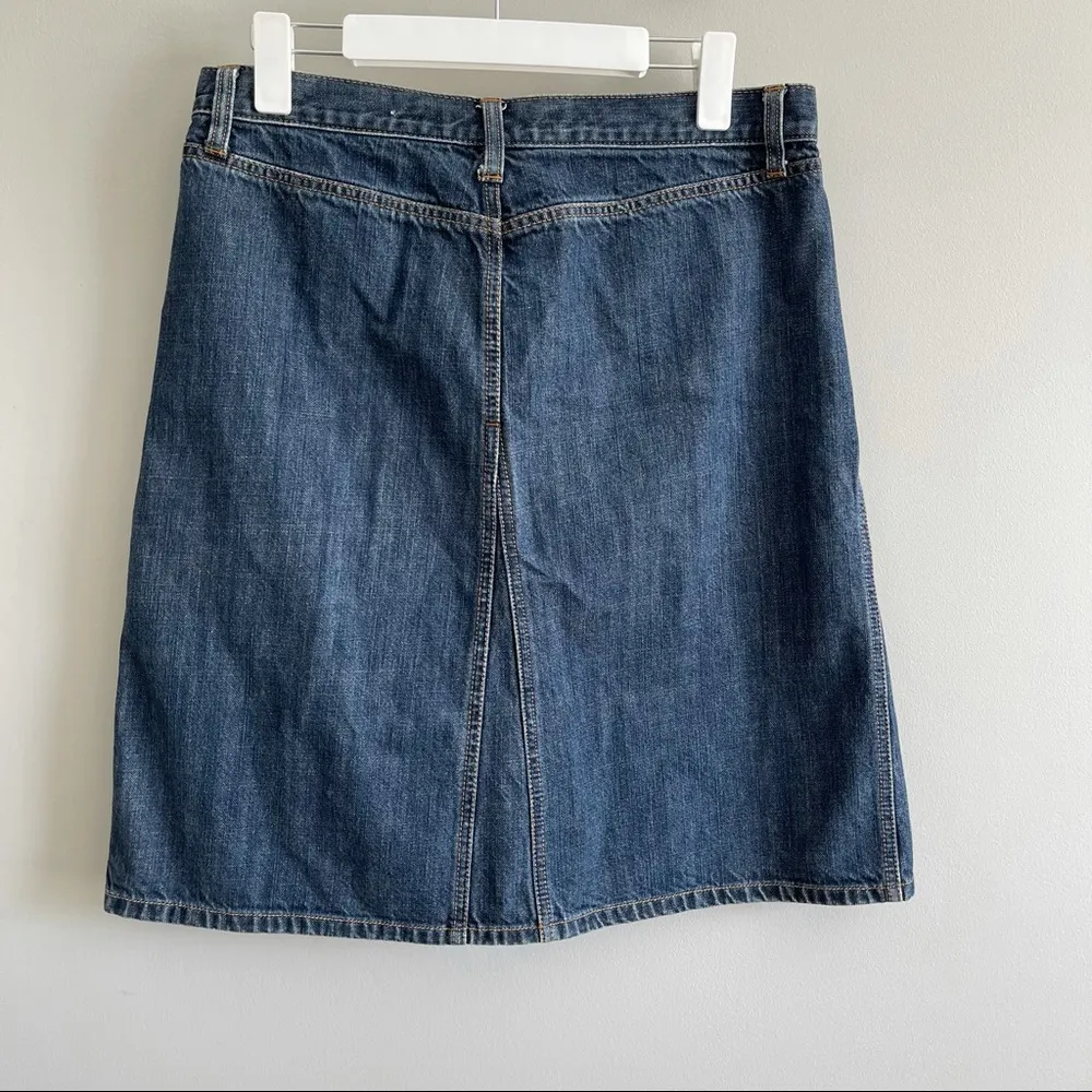 GAP JEANS | Medium Wash A-line Midi Denim Skirt Sz 3 - Image 3