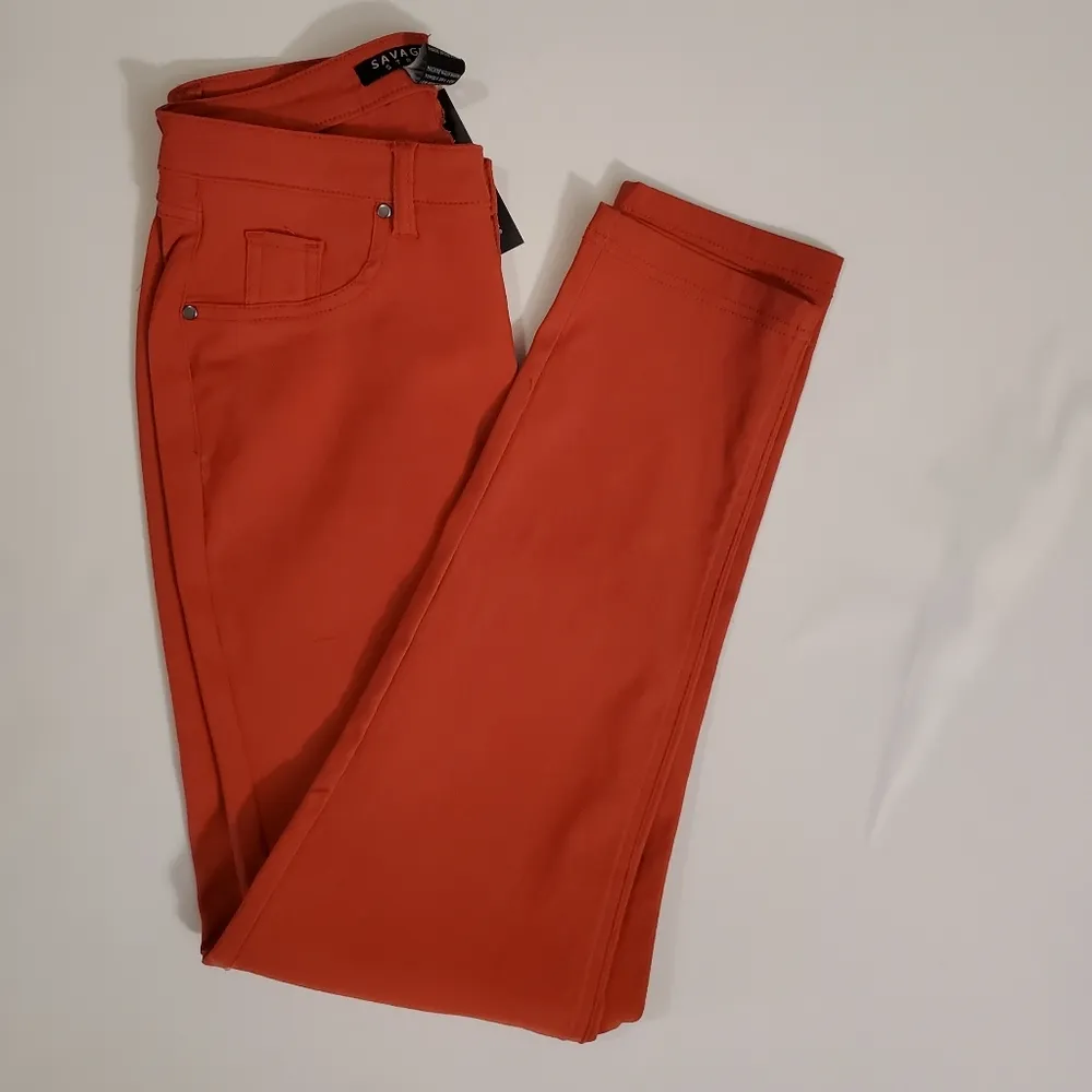 🔥SALE🔥NWT! Savage Art Red Baked Apple Legging Pants S - Image 8