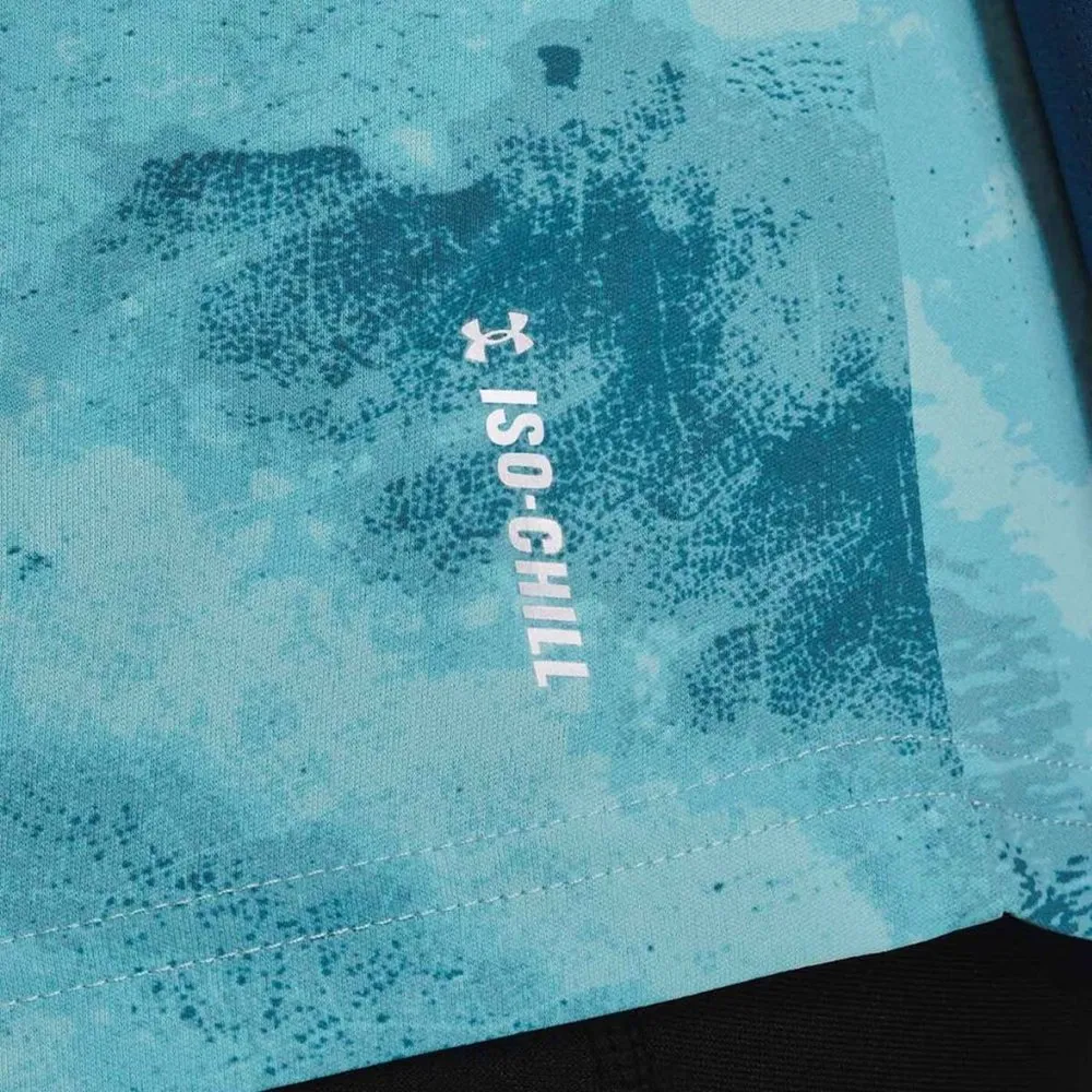 NWT Under Armour  Iso-Chill Shore Break Print Long Sleeve Tee Deep Sea XL - Image 4