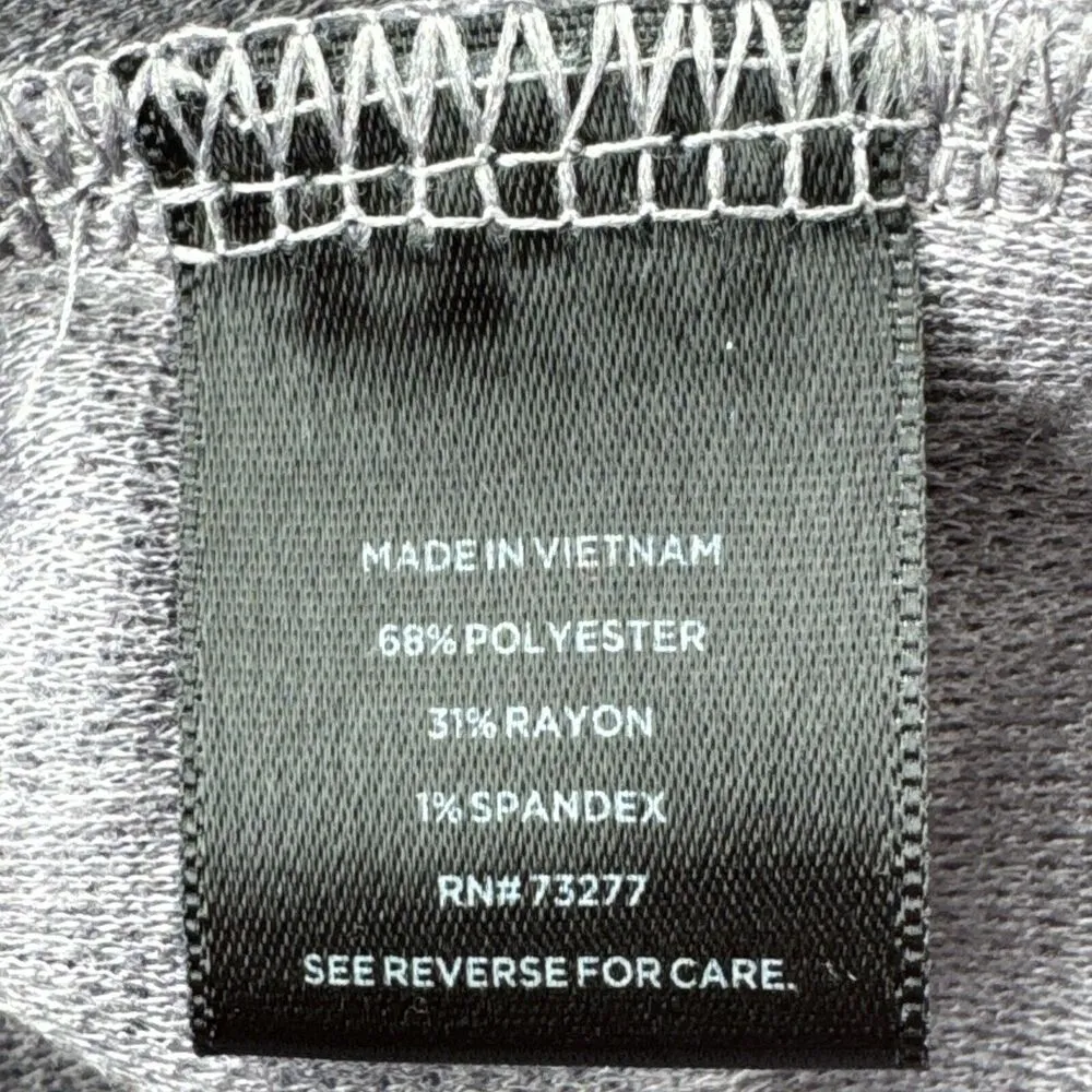 Simply Vera VERA WANG Long Sleeves TUNIC TOP Gray Sz 1X textured long sleeve - Image 5