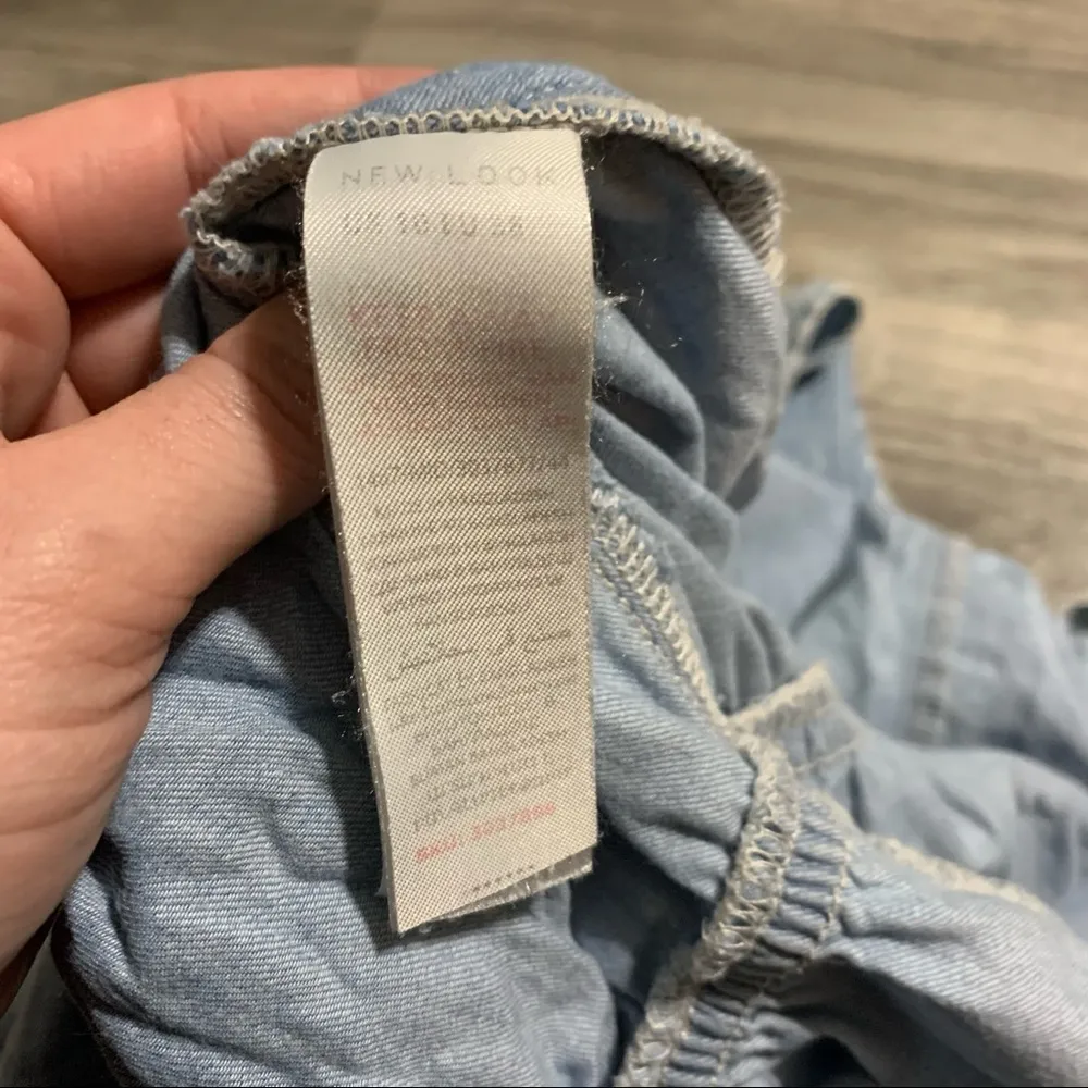 Playsuit Denim Light Washed Romper; small Women’s Blue - Image 6