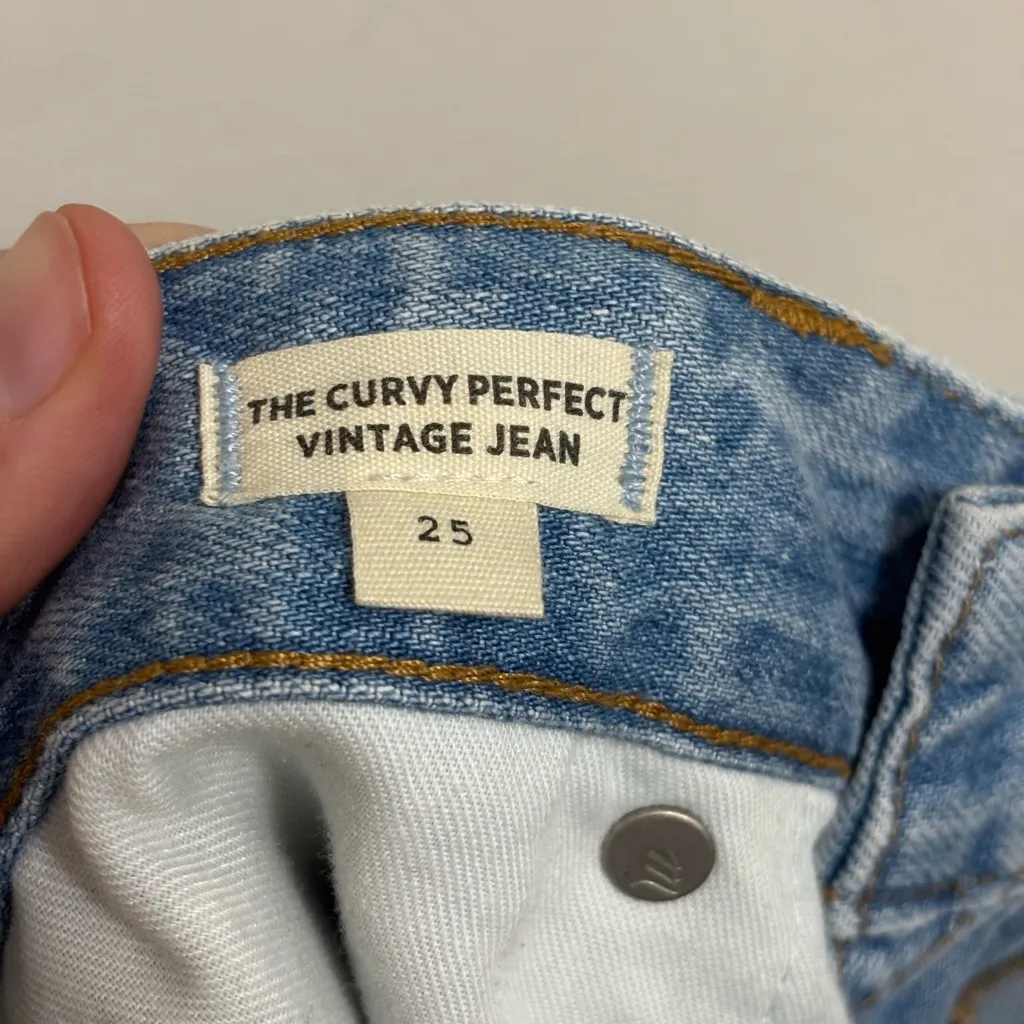 NWT Madewell The Curvy Perfect Vintage Jean in Fitzgerald Wash - Size 25 - Image 6