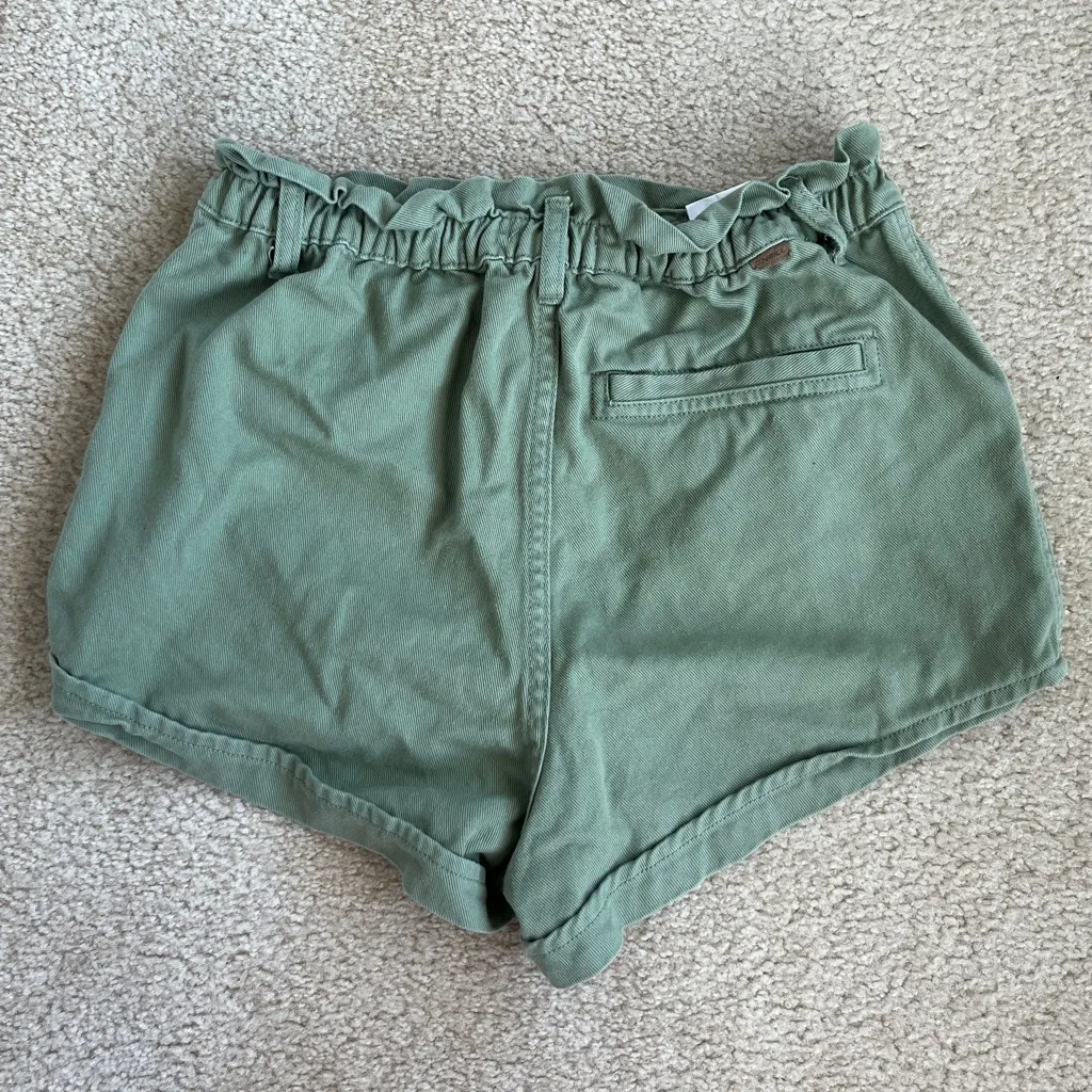 O'Neill Tasia Denim Shorts in Oil Green Women's Medium - Image 6