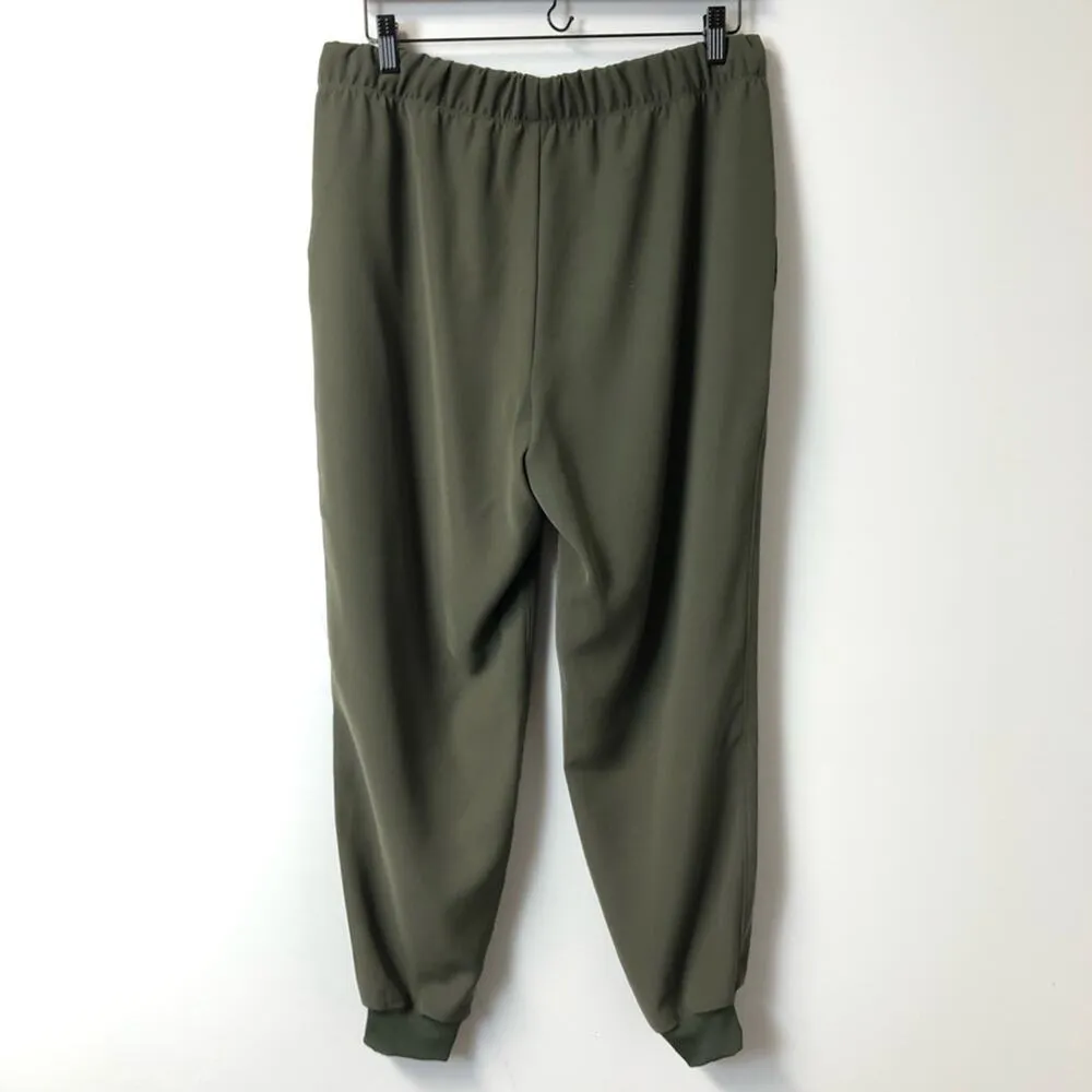 The Group by Babaton Olive Green Electron Jogger Casual Travel Pant Large - Image 8