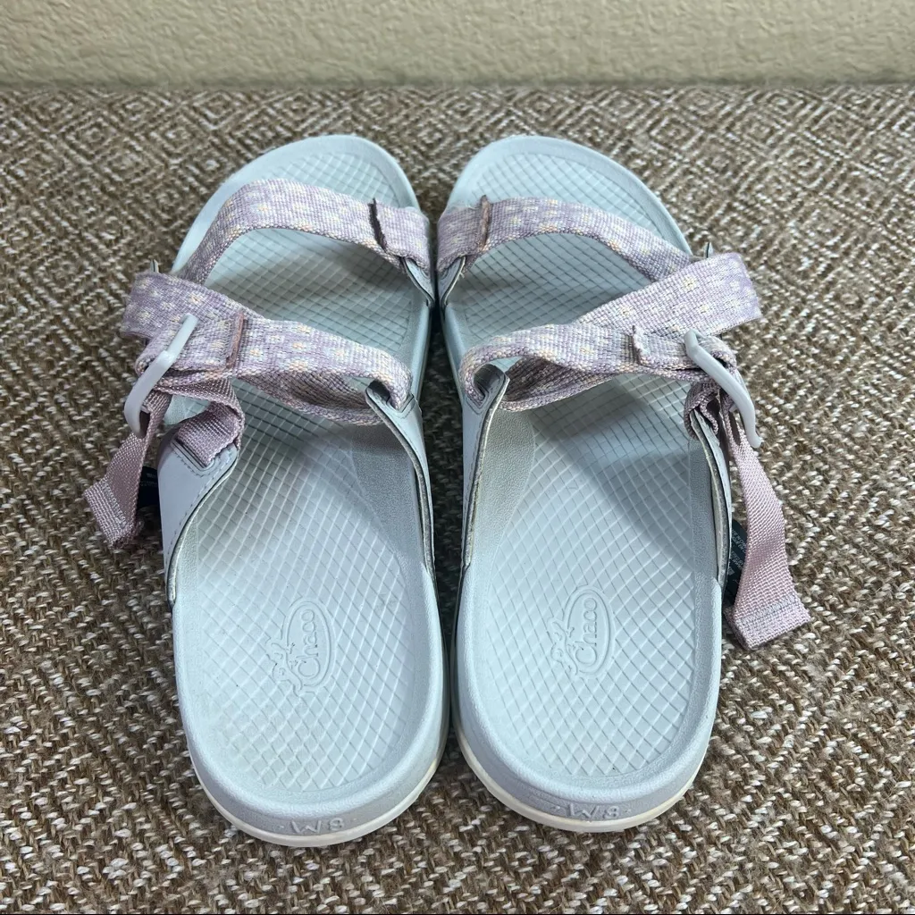 Chaco Lowdown Slide Strappy Sport Sandals Mauve Women's US Sz 8 Casual Water EUC - Image 4