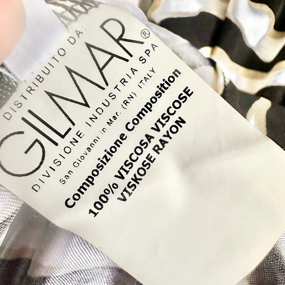 Iceberg Black White Zebra Animal Print Slinky Drop Waist Mini Dress Medium 44 - Image 8