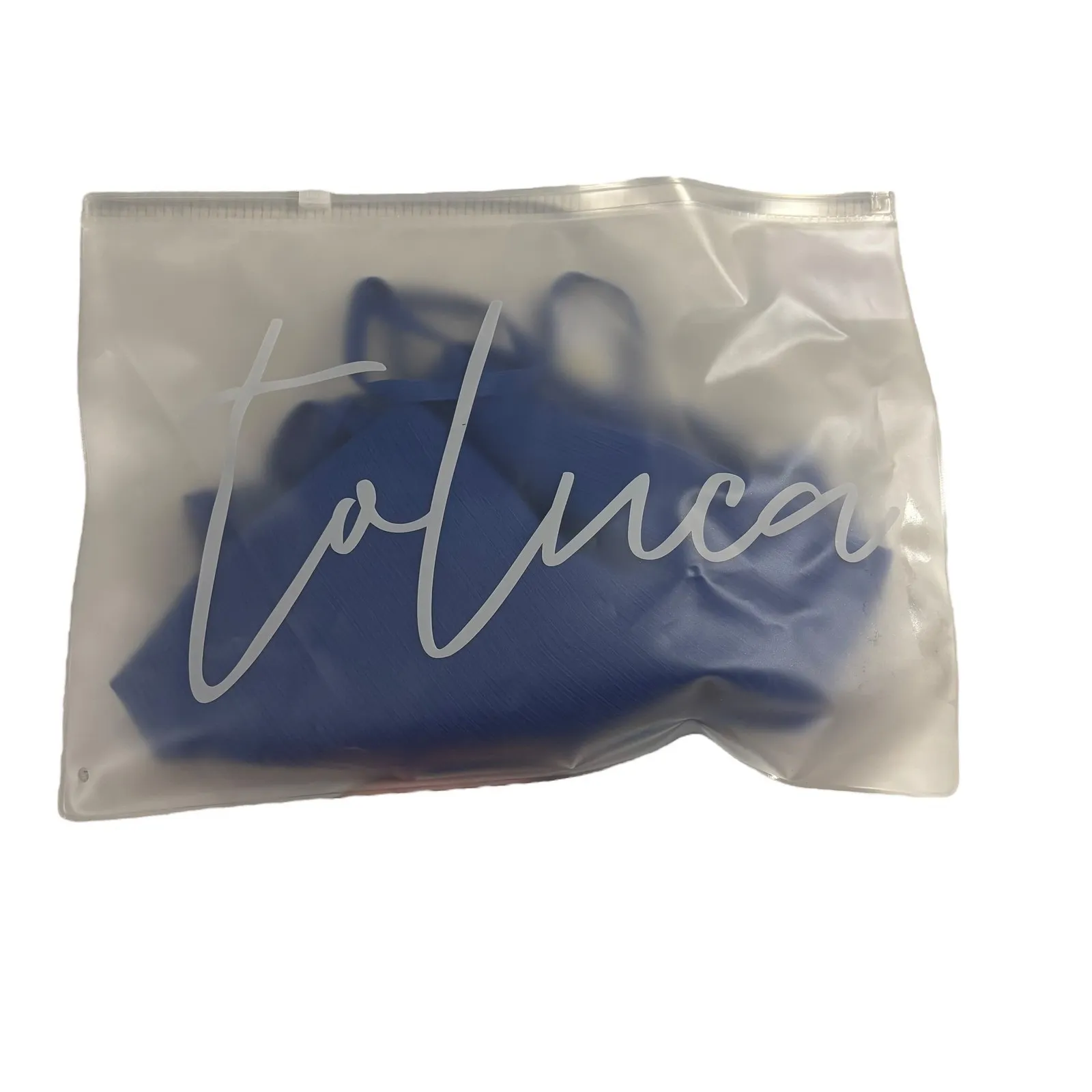 Toluca Gigi‎ Mini Dress Women's M Hydra Blue Sheer Cowl Neck Backless Size M - Image 8