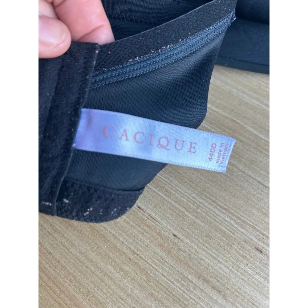 Cacique Bra 44DD Black Lightly Lined No Wire T Shirt - Image 7