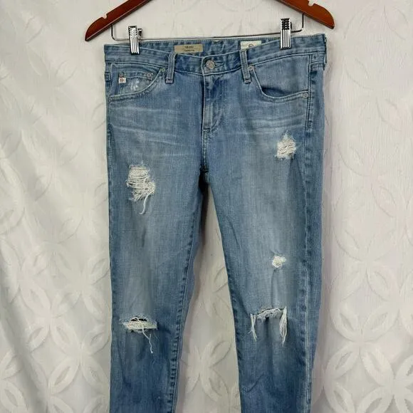  AG ADRIANO GOLDSCHMIED Stilt Cigarette Distressed 19yrs Ankle Jeans Size‎ 27 - Image 5