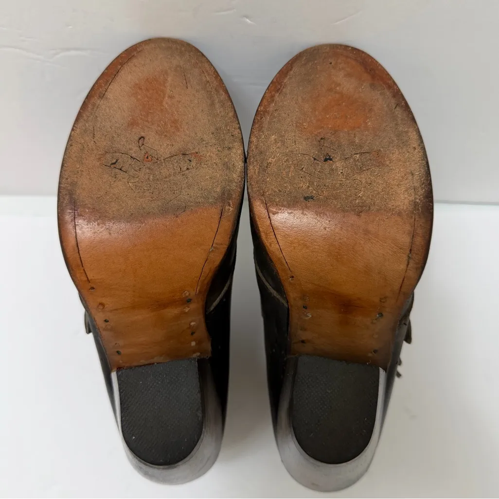 Freebird by Steven Malbec Black Leather Ankle Boot Bootie Chunky Heel Size 7 - Image 10