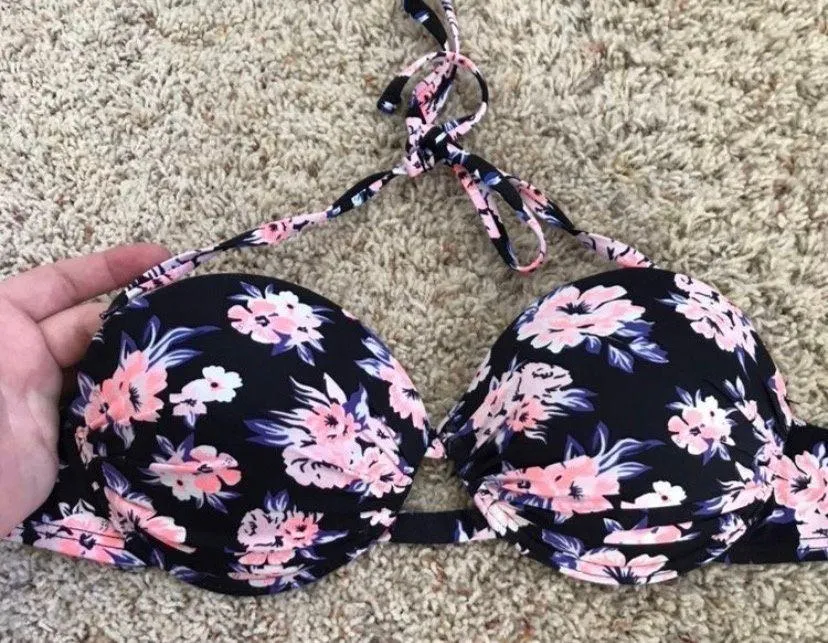 Floral Bikini Swimsuit Top - Image 2