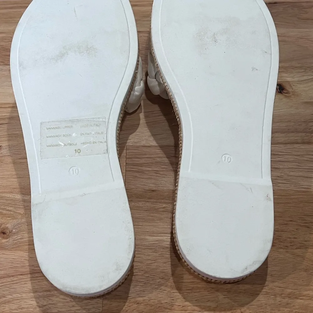 Seychelles Bellisima Slide Sandal White Women's Sz 10 Luxury Soft Leather Italy - Image 4