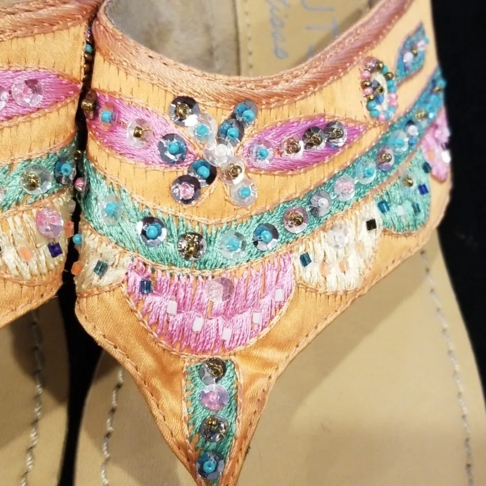 💕COCONUTS by MATISSE💕 Beaded Thong Sandals 9 - Image 7