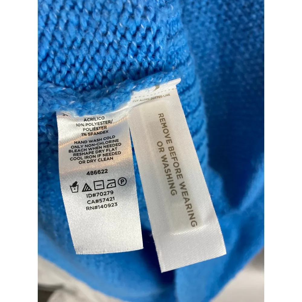 Ann Taylor LOFT Blue Knit Sweater Size Small - Image 5