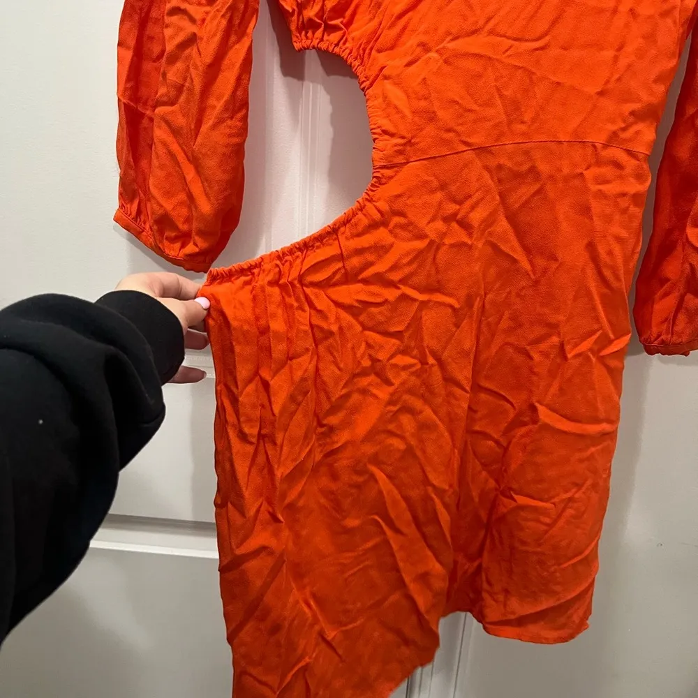 Ba&sh Orange Bonica Dress Size Small $350 - Image 3
