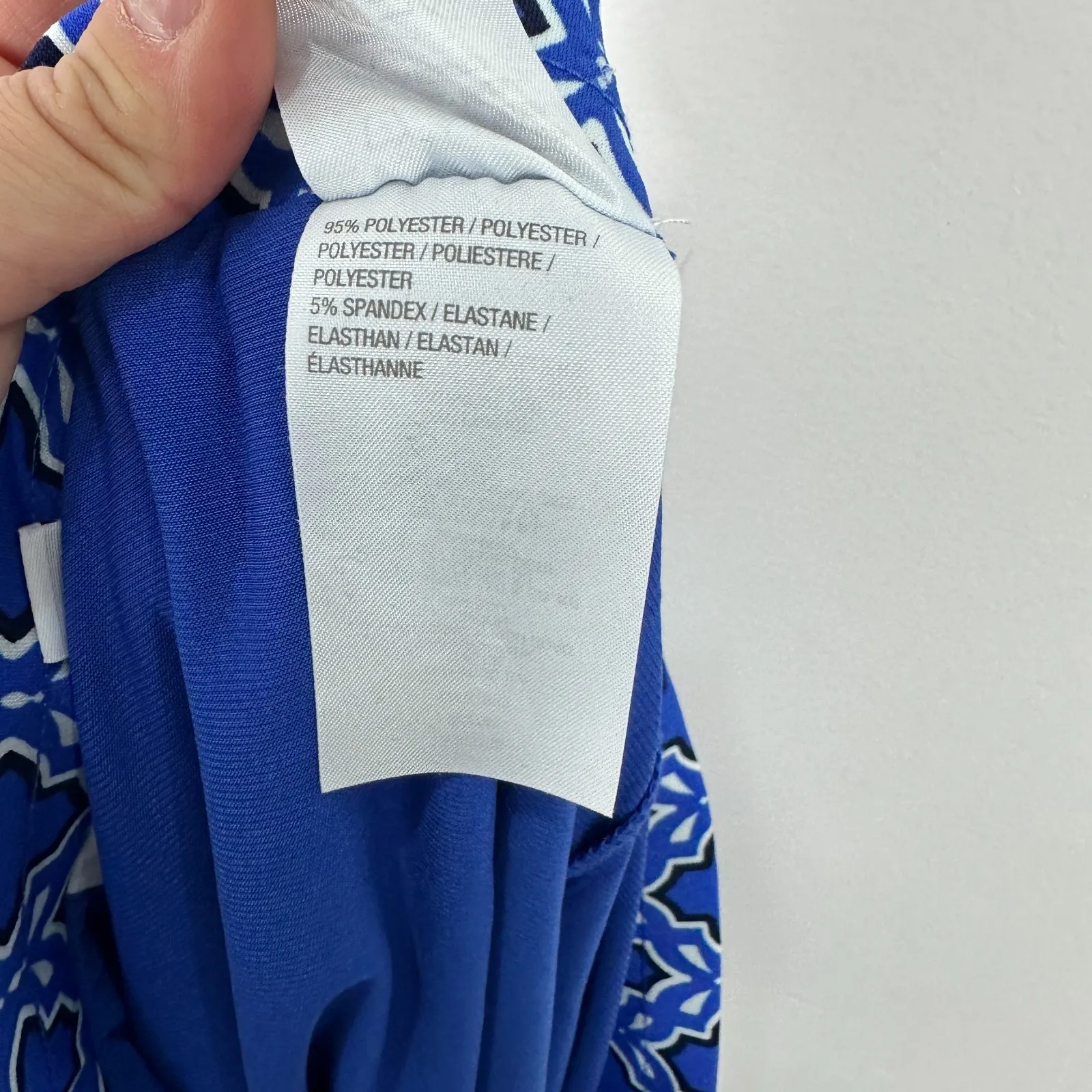 Susan Graver Pull On Skort Womens Large Blue Geometric Print Tennis Golf Resort - Image 8