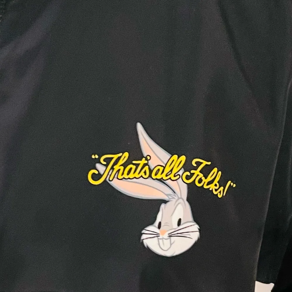 Looney tunes bugs bunny windbreaker jacket Black Size XL - Image 3