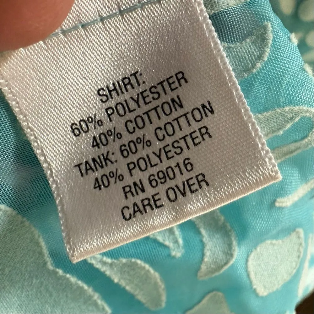 Studio Works Blue‎ Floral Button-Up Shirt - Image 5