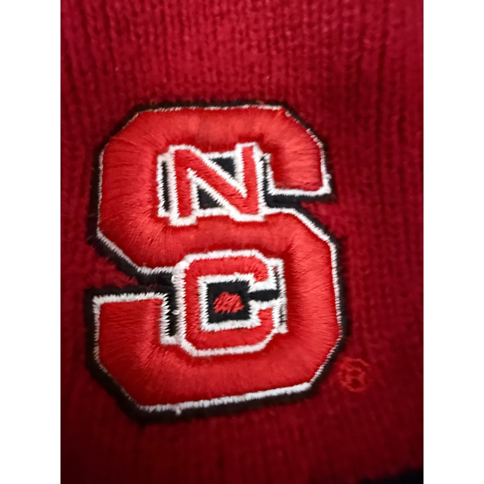 N.C. State North Carolina State University Beanie Winter Hat Unisex Red WolfPack - Image 3
