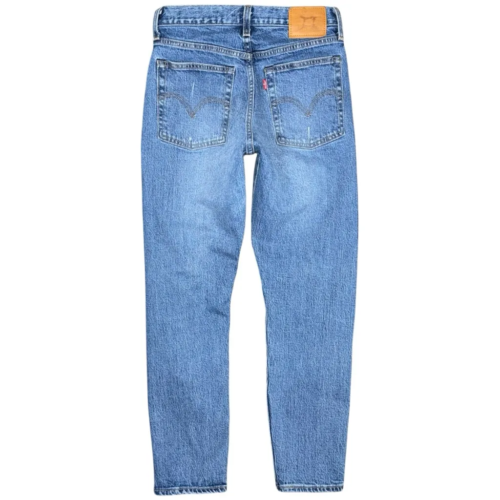 Levi’s Premium Wedgie Icon Fit Jeans Higher Love Distressed Button Fly Womens 26 - Image 3