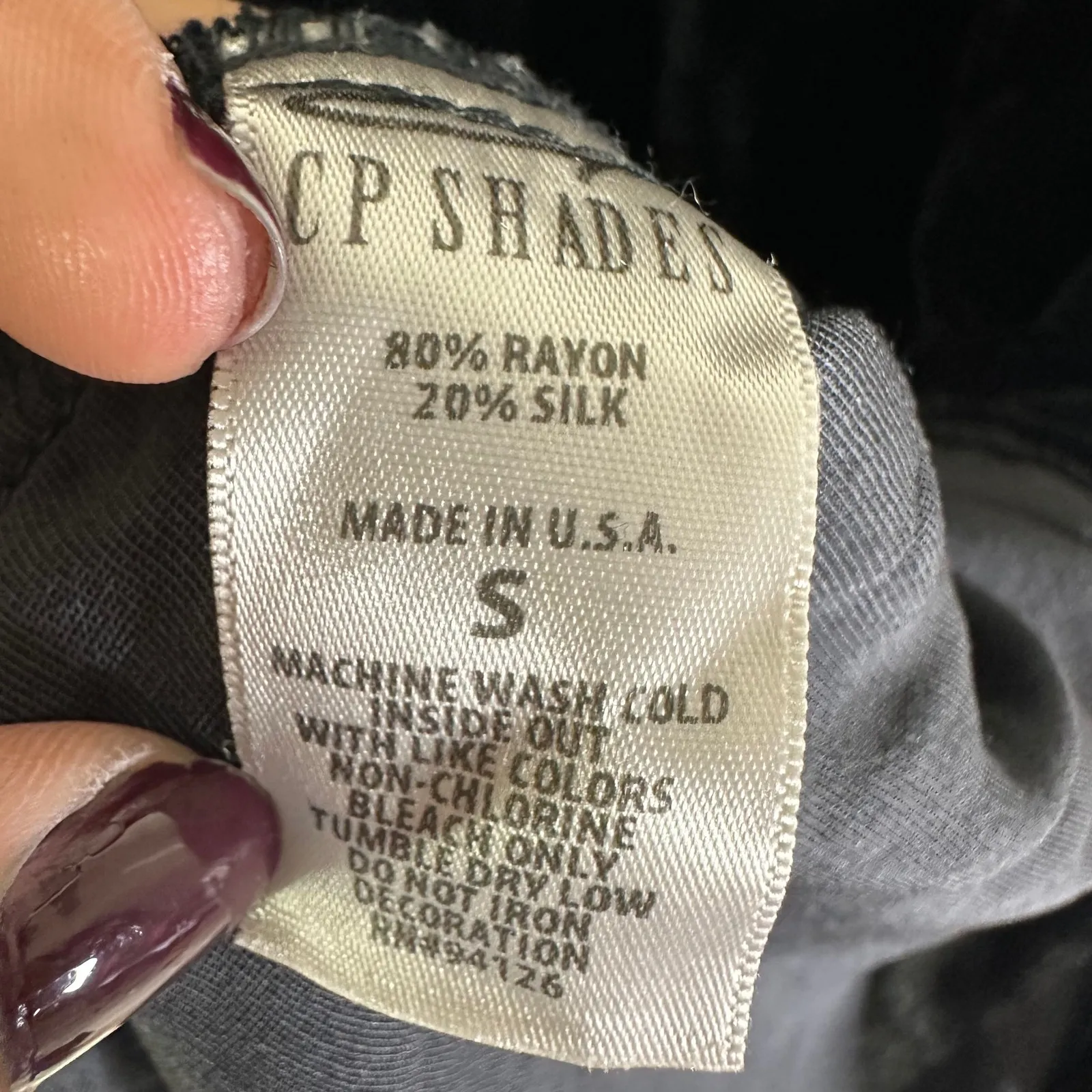 Free People X CP Shades Black Velvet Bridget Long Sleeve Mini Dress Size Small - Image 4