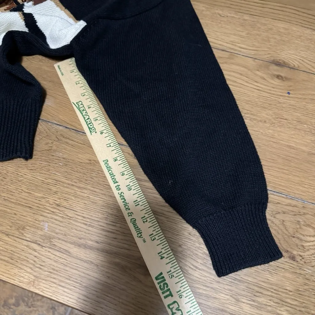 IB Diffusion Women Size Large Knitted Sweater Embellished Beaded Holiday Vintage - Image 8