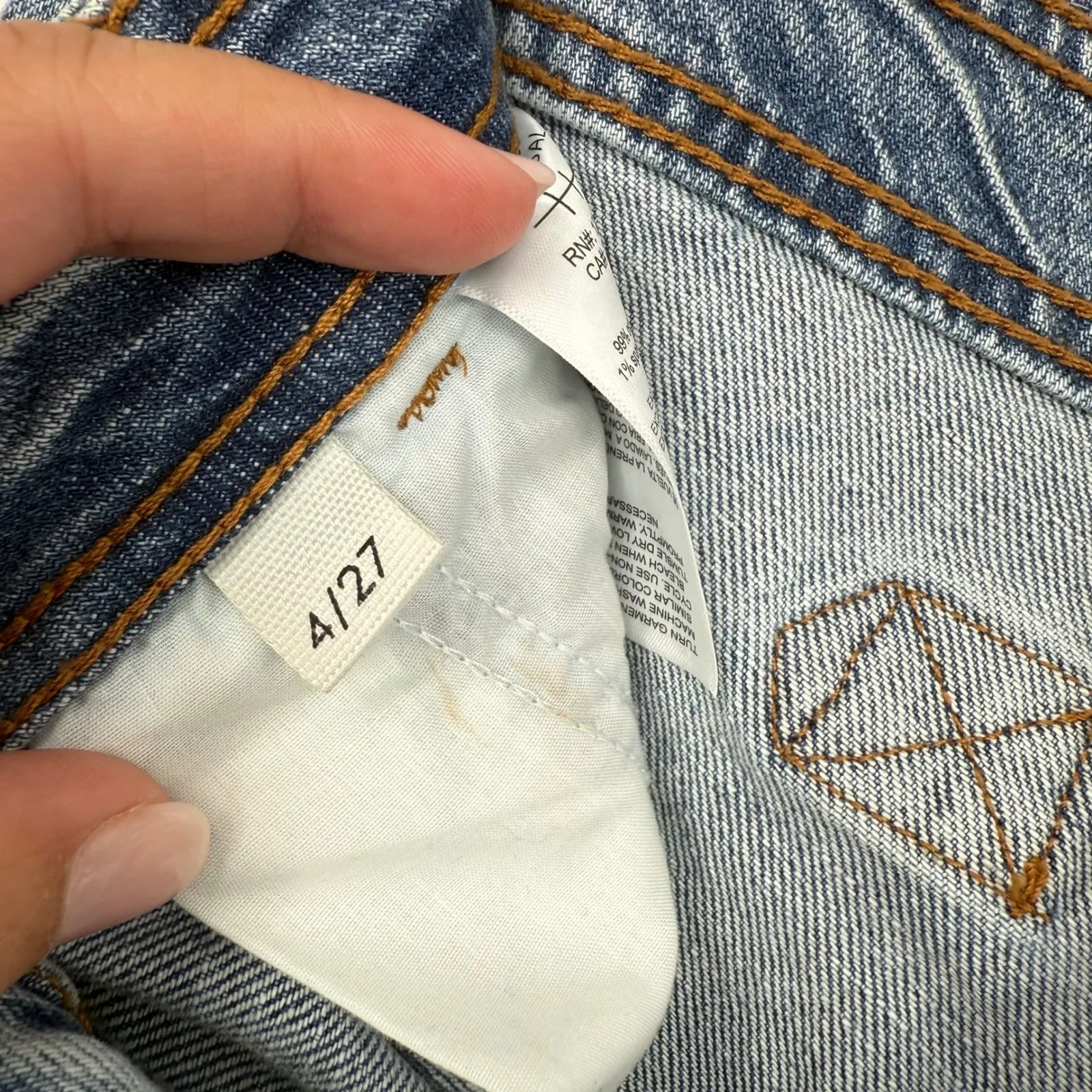 Habitual Denim Jeans Women's Size 4/27 Light Wash High Rise Straight Leg - Image 8