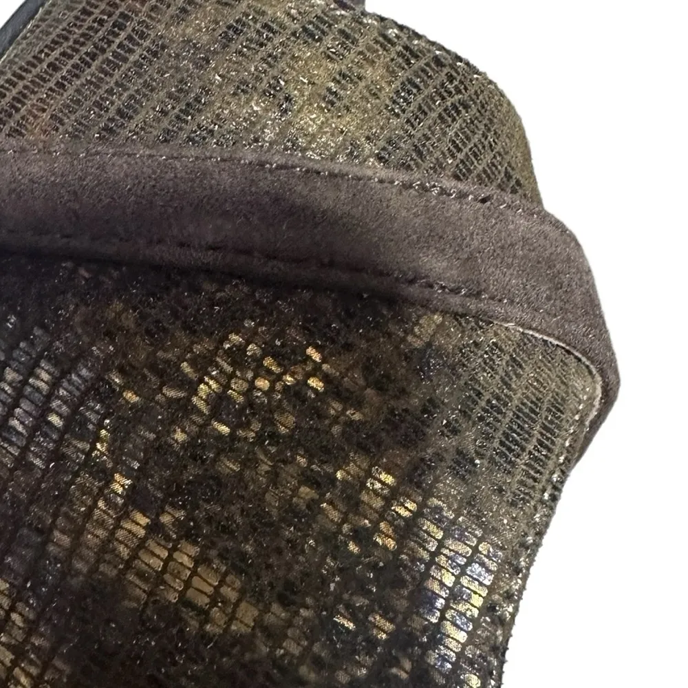 GUESS ISILA  Green Bronze Leather Suede Sexy Stiletto Heel Size 8 W\Box - Image 11