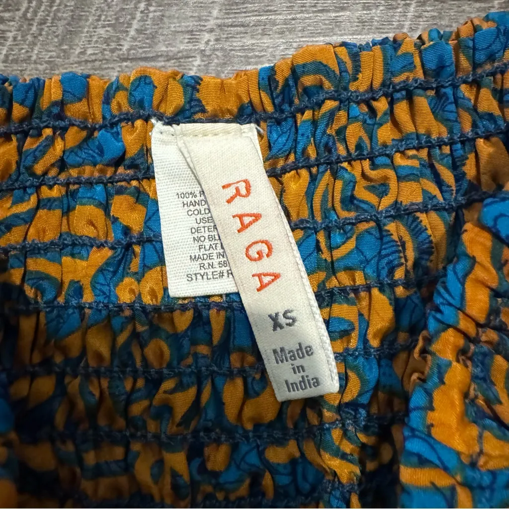 RAGA Anthropologie Patterned Strapless Maxi Dress - Image 8