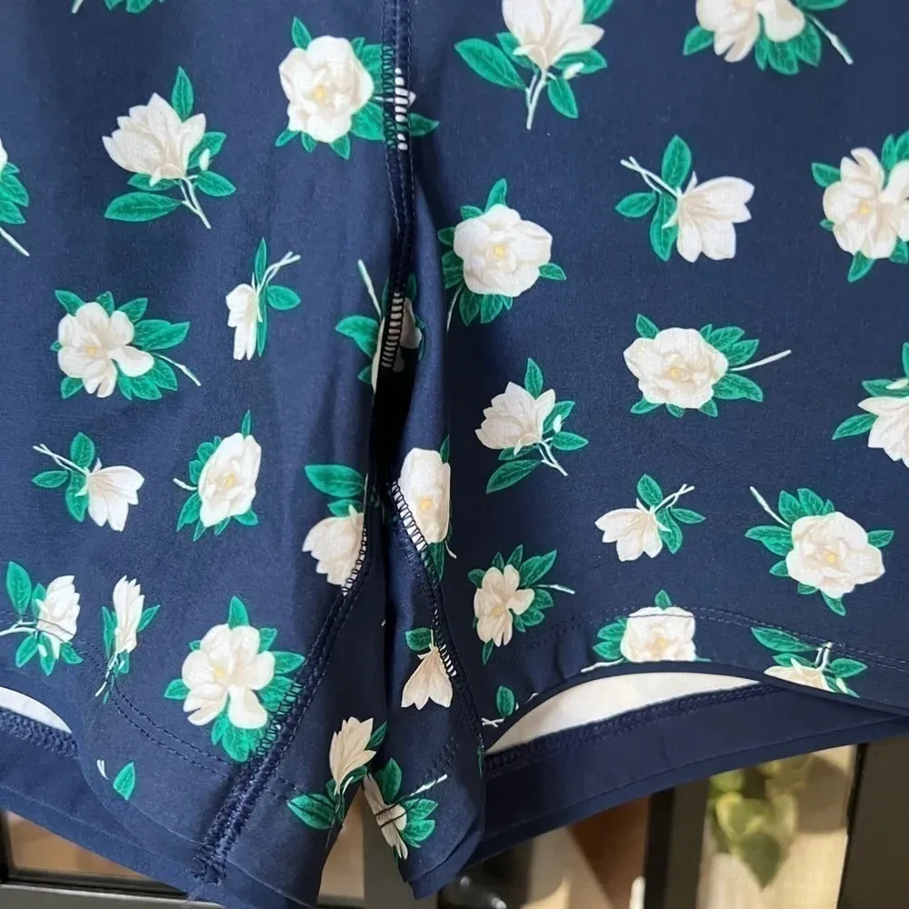 LAND’S END x Draper James floral magnolia navy Swim Shorts floral bathing suit - Image 3