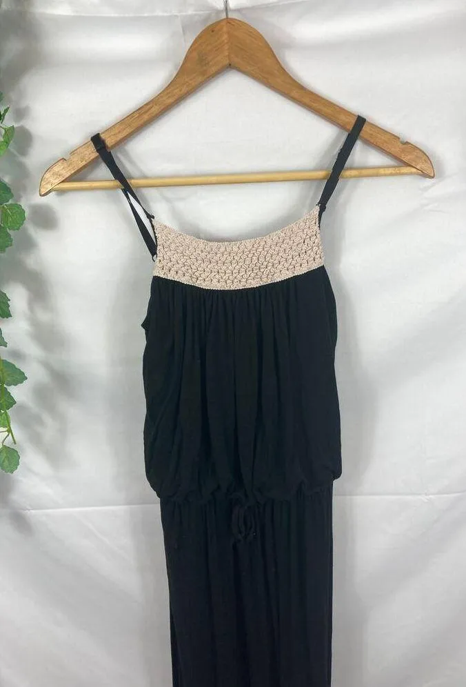 Gilli Knit top tie waist maxi dress Black Size XS - Image 2