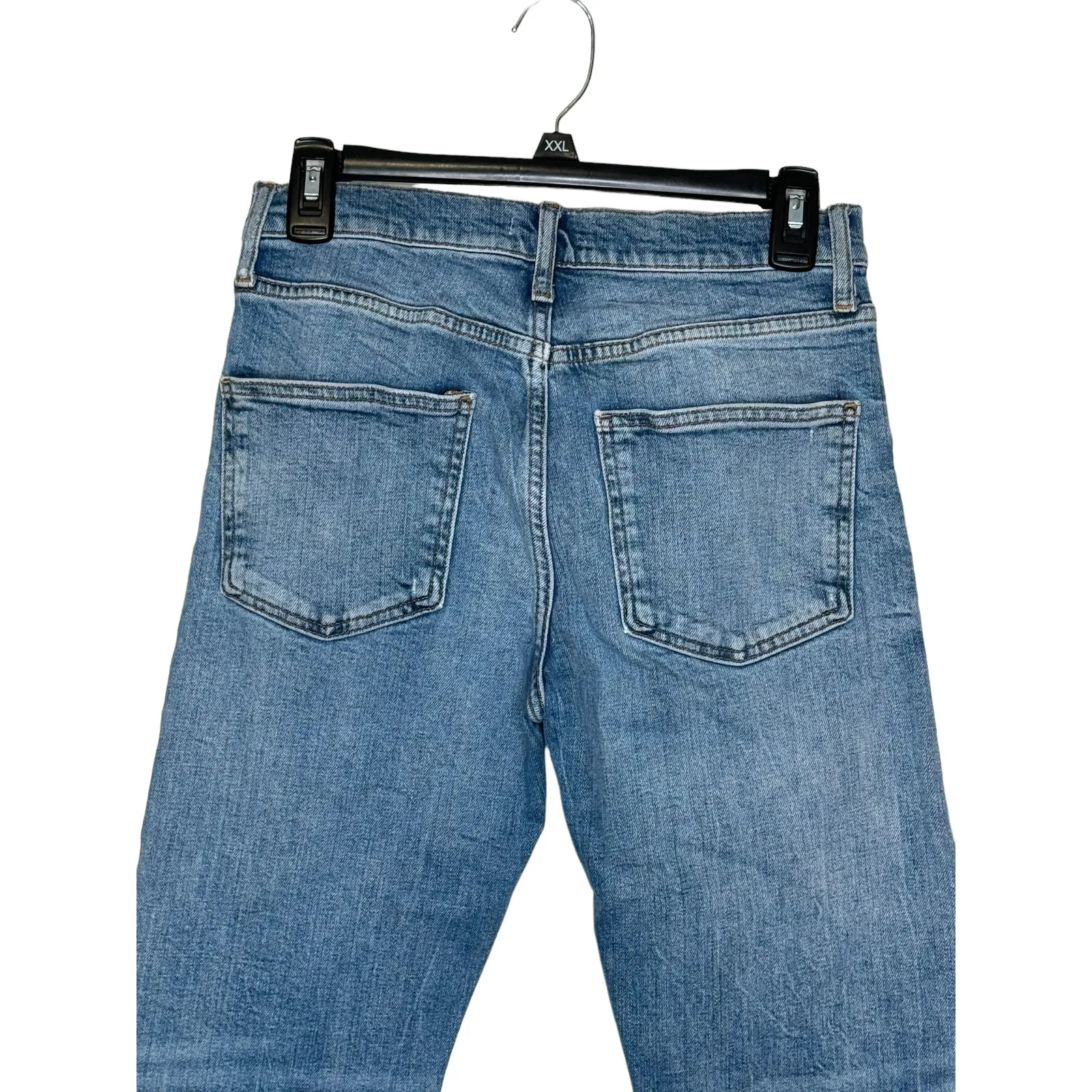 Zara Women's‎ Jeans Distressed Mid-Rise Premium 5-Pocket Skinny Denim Blue Sz. 2 - Image 8