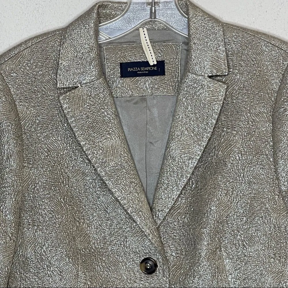 Piazza‎ Sempione Metallic Blazer - Image 5